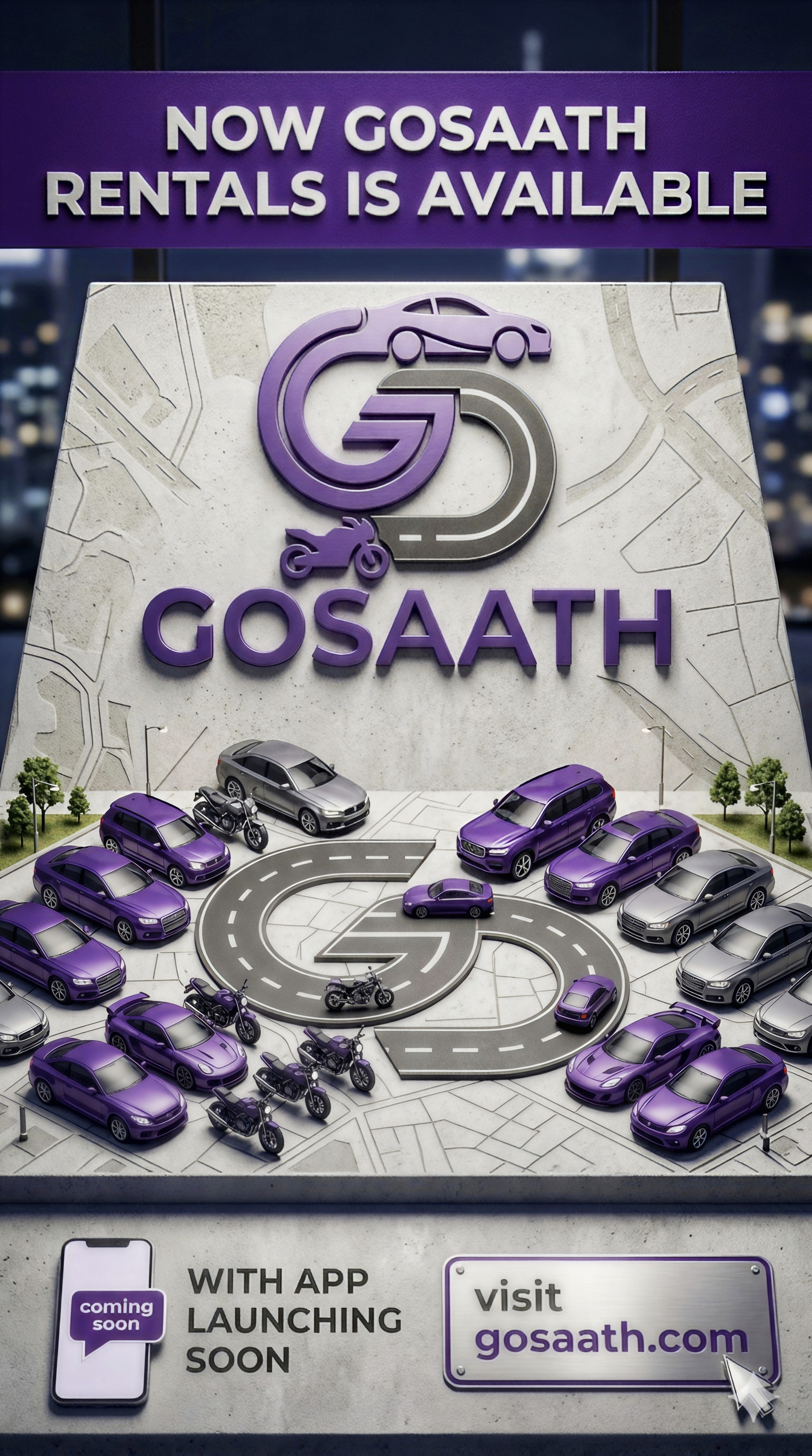 Now Gosaath Rentals is Available - Book Now